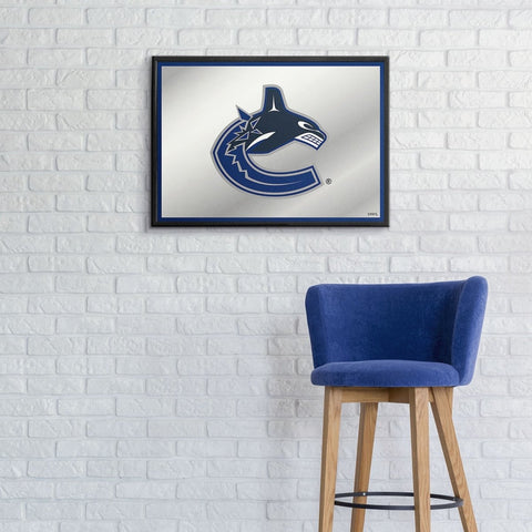 Vancouver Canucks: Framed Mirrored Wall Sign - The Fan-Brand