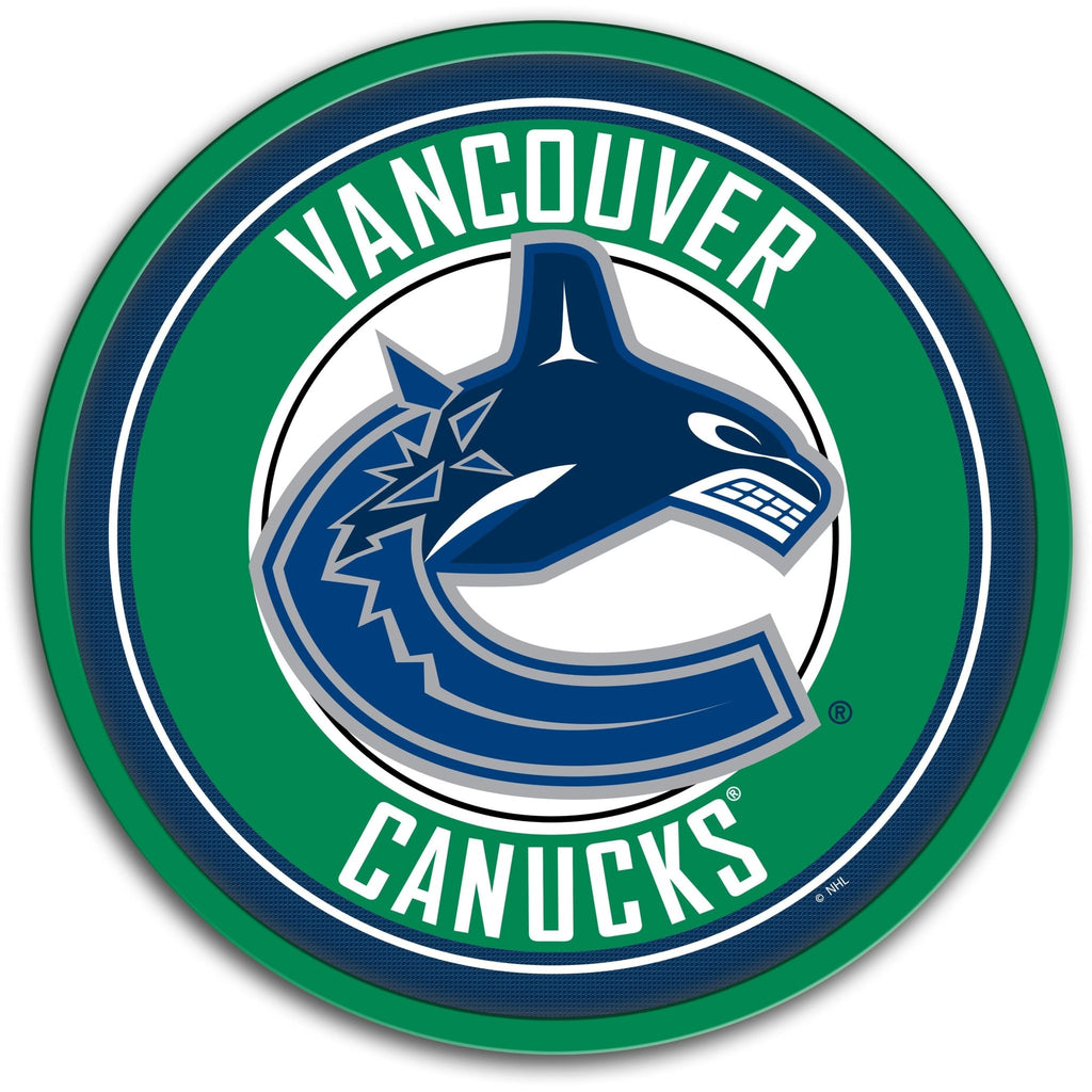 Vancouver Canucks: Modern Disc Wall Sign - The Fan-Brand