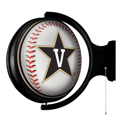 Vanderbilt Commodores: Baseball - Rotating Lighted Wall Sign - The Fan-Brand