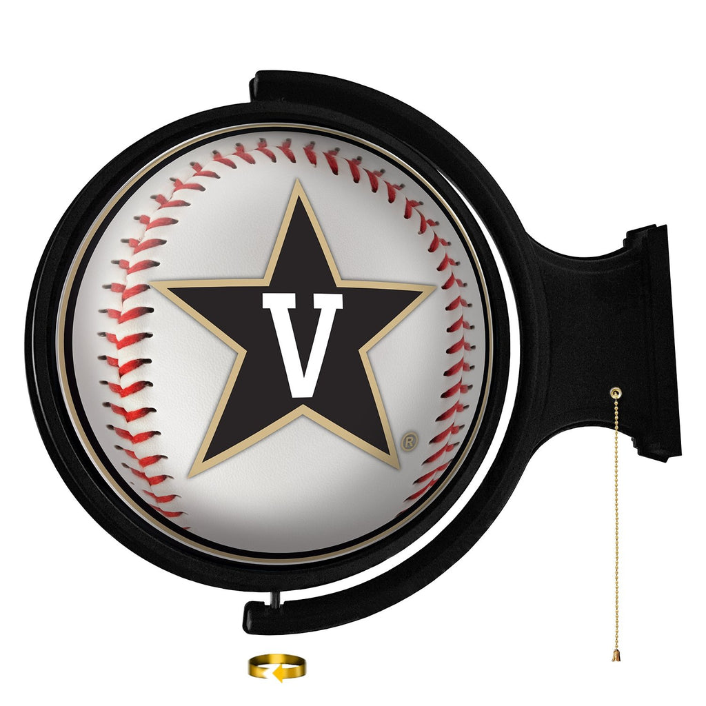 Vanderbilt Commodores: Baseball - Rotating Lighted Wall Sign - The Fan-Brand