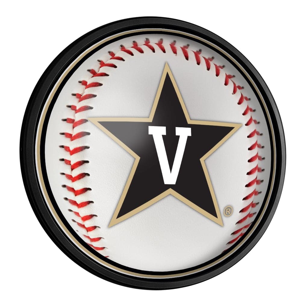 Vanderbilt Commodores: Baseball - Slimline Lighted Wall Sign - The Fan-Brand