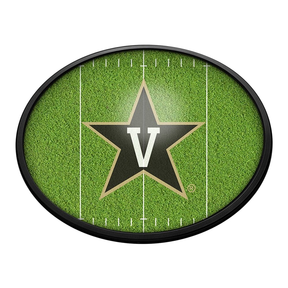 Vanderbilt Commodores: On the 50 - Oval Slimline Lighted Wall Sign - The Fan-Brand
