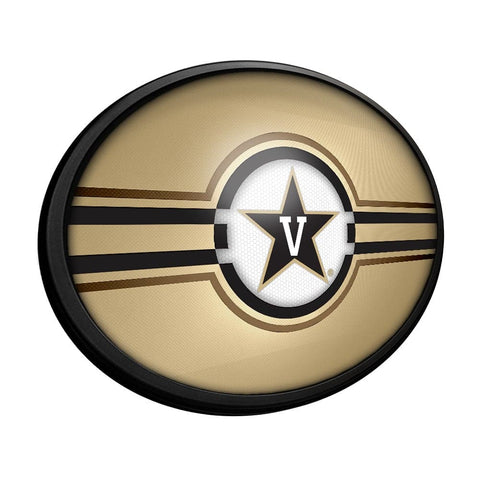 Vanderbilt Commodores: Oval Slimline Lighted Wall Sign - The Fan-Brand
