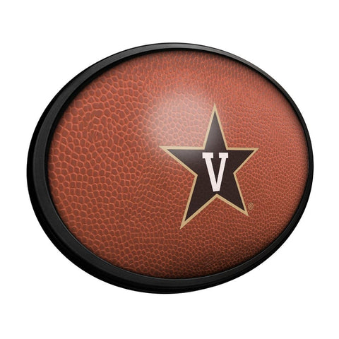 Vanderbilt Commodores: Pigskin - Oval Slimline Lighted Wall Sign - The Fan-Brand