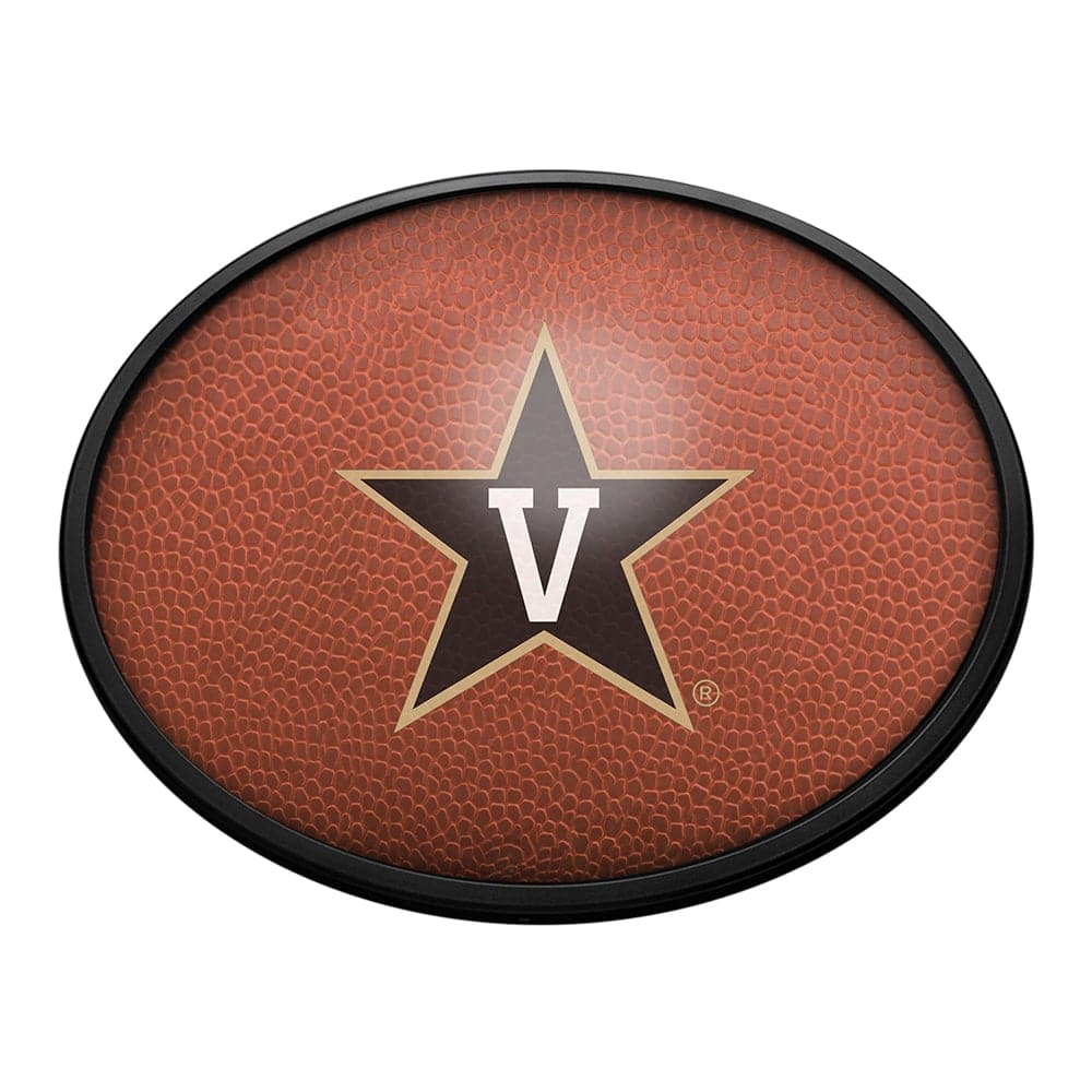 Vanderbilt Commodores: Pigskin - Oval Slimline Lighted Wall Sign - The Fan-Brand