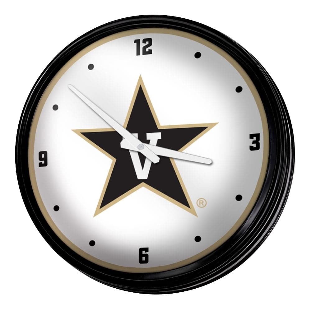 Vanderbilt Commodores: Retro Lighted Wall Clock - The Fan-Brand