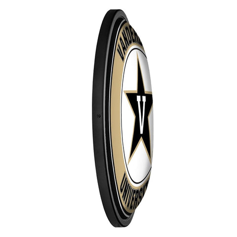 Vanderbilt Commodores: Round Slimline Lighted Wall Sign - The Fan-Brand
