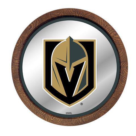 Vegas Golden Knights: Mirrored Barrel Top Wall Sign - The Fan-Brand
