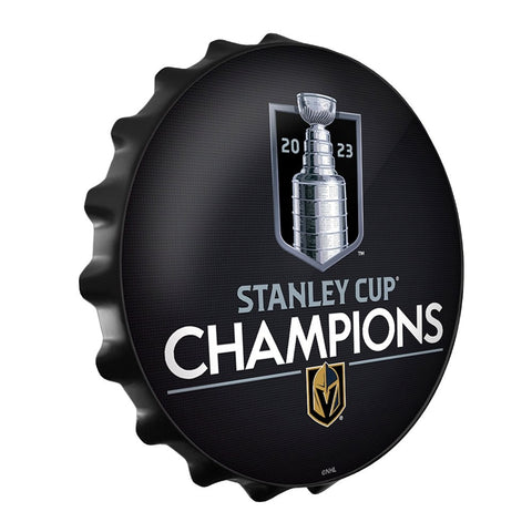 Vegas Golden Knights: Stanley Cup Champions - Bottle Cap Wall Sign - The Fan-Brand