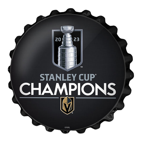 Vegas Golden Knights: Stanley Cup Champions - Bottle Cap Wall Sign - The Fan-Brand