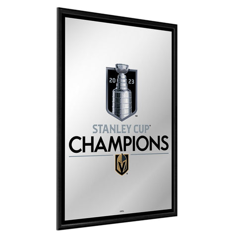 The Fan-Brand Vegas Golden Knights 2023 Stanley Cup Champions Framed Mirrored Sign, Gold, Size NA, Rally House