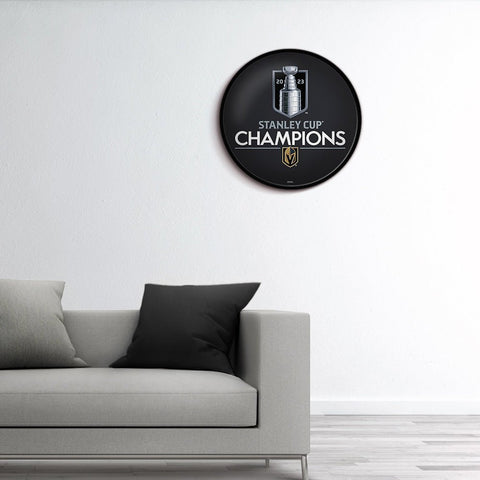 Vegas Golden Knights: Stanley Cup Champions - Modern Disc Wall Sign - The Fan-Brand