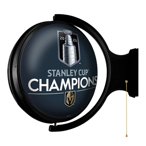 Vegas Golden Knights: Stanley Cup Champions - Rotating Lighted Wall Sign - The Fan-Brand