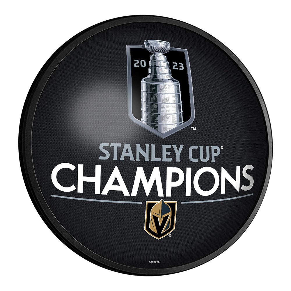 Vegas Golden Knights: Stanley Cup Champions - Slimline Lighted Wall Sign - The Fan-Brand