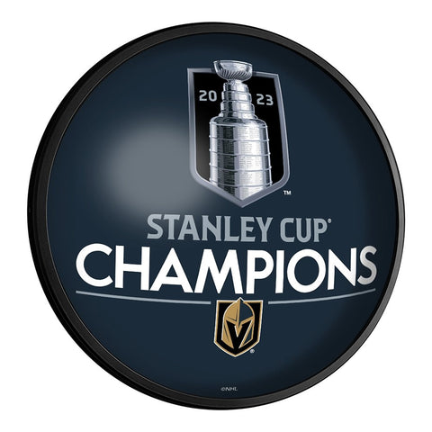 Vegas Golden Knights: Stanley Cup Champions - Slimline Lighted Wall Sign - The Fan-Brand