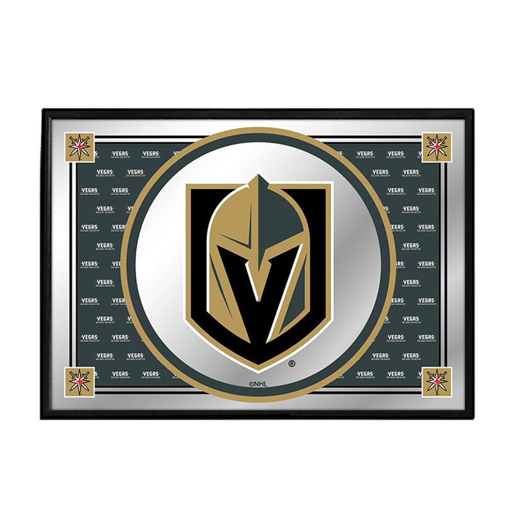 Vegas Golden Knights: Team Spirit - Framed Mirrored Wall Sign - The Fan-Brand
