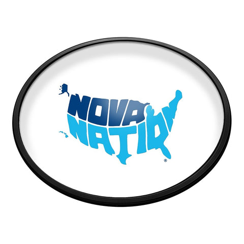 Villanova Wildcats: Nova Nation - Oval Slimline Lighted Wall Sign - The Fan-Brand