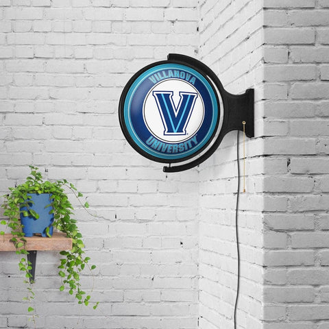 Villanova Wildcats: Original Round Rotating Lighted Wall Sign - The Fan-Brand