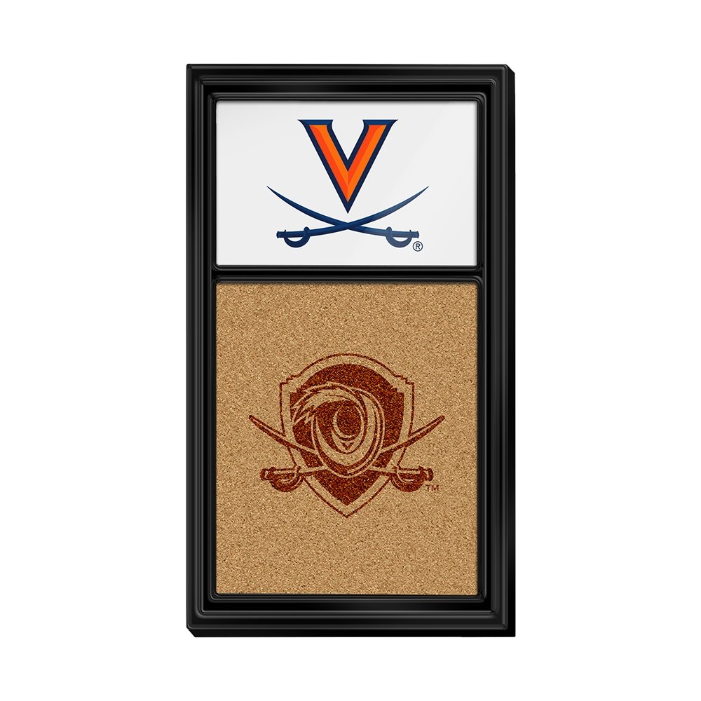 Virginia Cavaliers: Dual Logo - Cork Note Board - The Fan-Brand