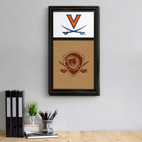 Virginia Cavaliers: Dual Logo - Cork Note Board - The Fan-Brand