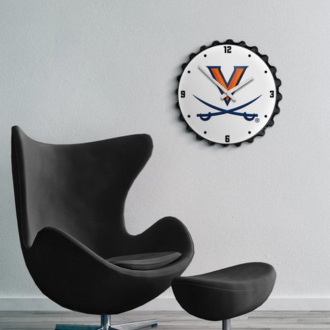 Virginia Cavaliers: Logo - Bottle Cap Wall Clock - The Fan-Brand