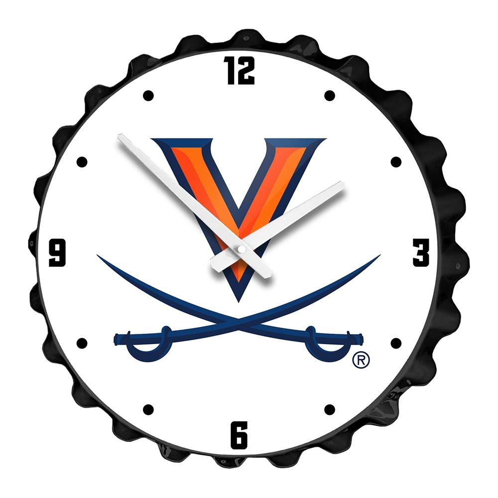 Virginia Cavaliers: Logo - Bottle Cap Wall Clock - The Fan-Brand
