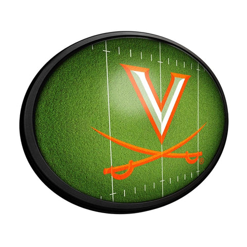 Virginia Cavaliers: On the 50 - Oval Slimline Lighted Wall Sign - The Fan-Brand