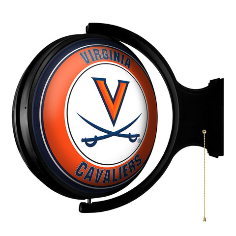 Virginia Cavaliers: Original Round Rotating Lighted Wall Sign - The Fan-Brand