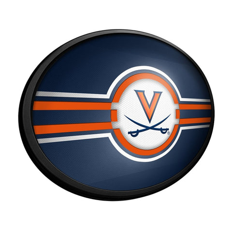 Virginia Cavaliers: Oval Slimline Lighted Wall Sign - The Fan-Brand