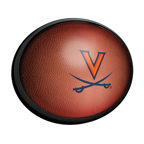 Virginia Cavaliers: Pigskin - Oval Slimline Lighted Wall Sign - The Fan-Brand