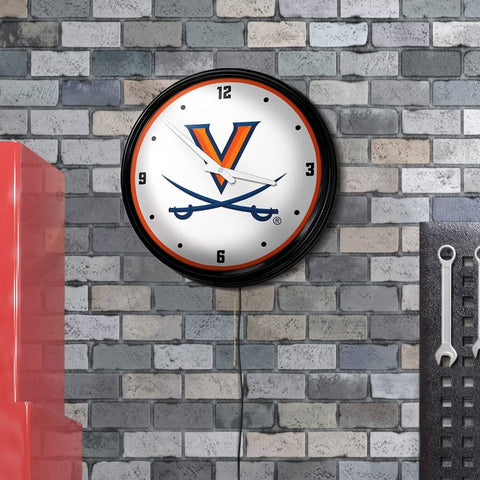 Virginia Cavaliers: Retro Lighted Wall Clock - The Fan-Brand