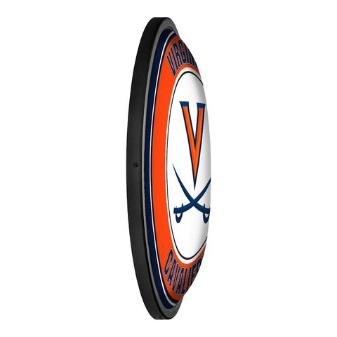 Virginia Cavaliers: Round Slimline Lighted Wall Sign - The Fan-Brand