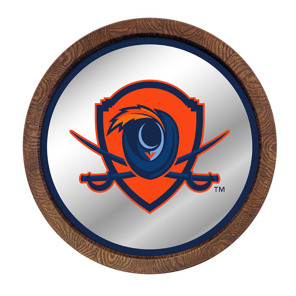 Virginia Cavaliers: Shiled - Mirrored Barrel Top Mirrored Wall Sign - The Fan-Brand