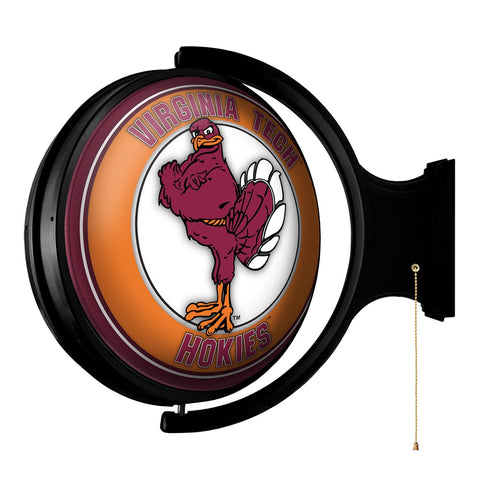 Virginia Tech Hokies: Mascot - Original Round Rotating Lighted Wall Sign - The Fan-Brand