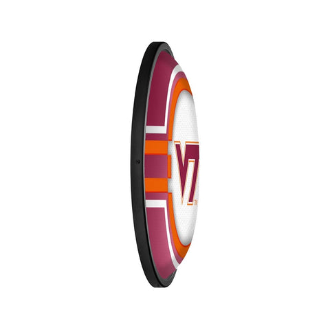 Virginia Tech Hokies: Oval Slimline Lighted Wall Sign - The Fan-Brand