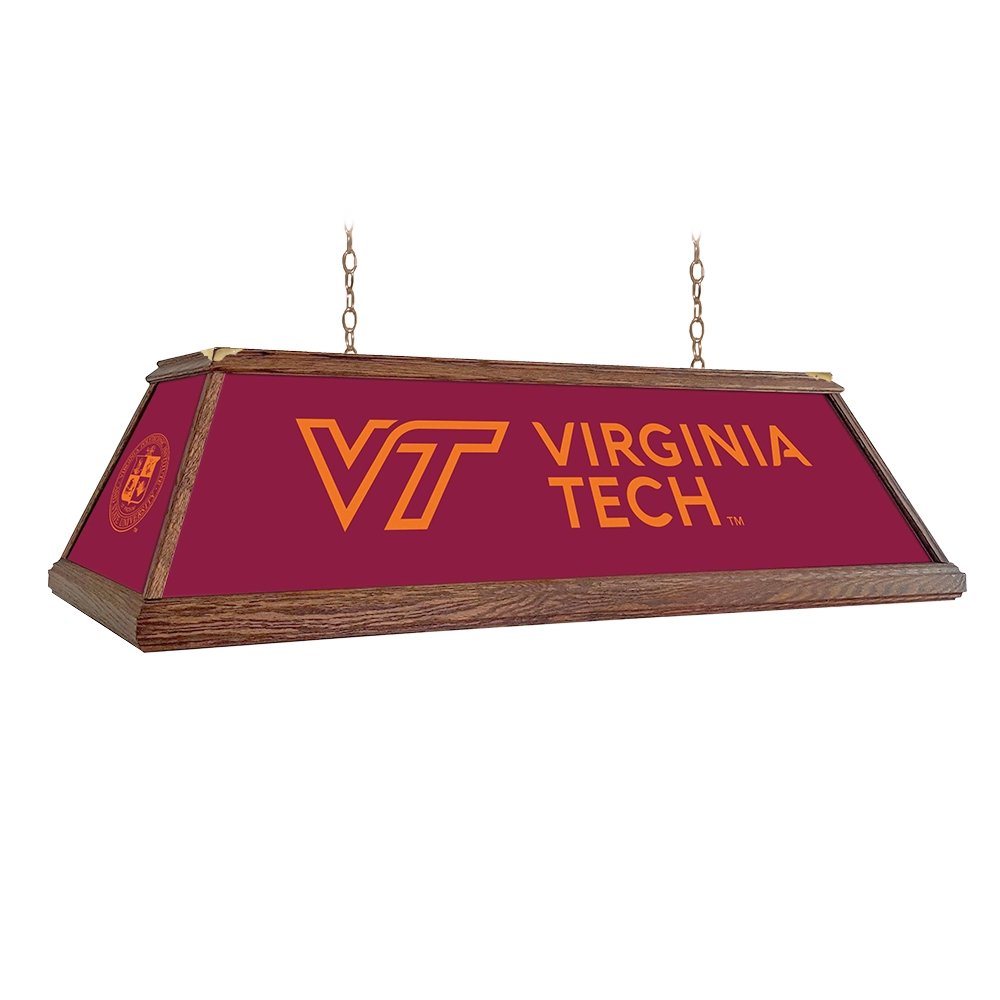 Virginia Tech Hokies: Premium Wood Pool Table Light - The Fan-Brand