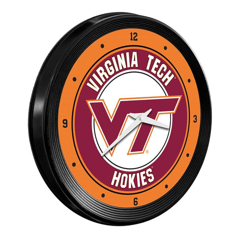 Virginia Tech Hokies: Ribbed Frame Wall Clock - The Fan-Brand