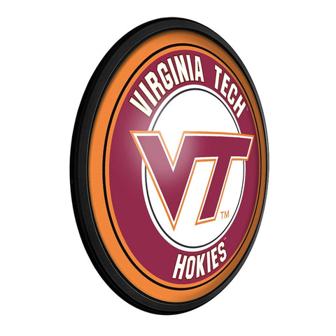 Virginia Tech Hokies: Round Slimline Lighted Wall Sign - The Fan-Brand