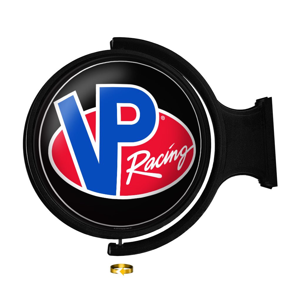 VP Racing Fuels: Original Round Rotating Lighted Wall Sign - The Fan-Brand