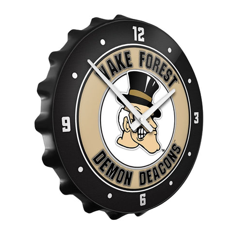 Wake Forest Demon Deacons: Mascot - Bottle Cap Wall Clock - The Fan-Brand