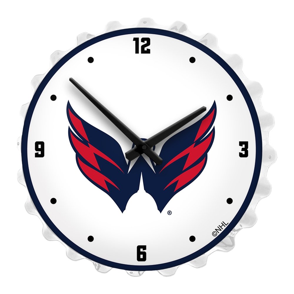 Washington Capitals: Bottle Cap Lighted Wall Clock - The Fan-Brand