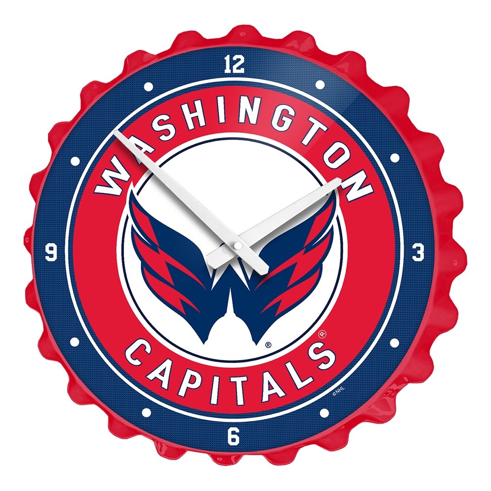Washington Capitals: Bottle Cap Wall Clock - The Fan-Brand