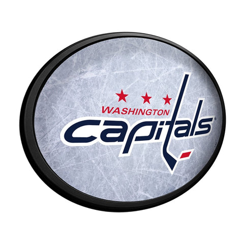 Washington Capitals: Ice Rink - Oval Slimline Lighted Wall Sign - The Fan-Brand