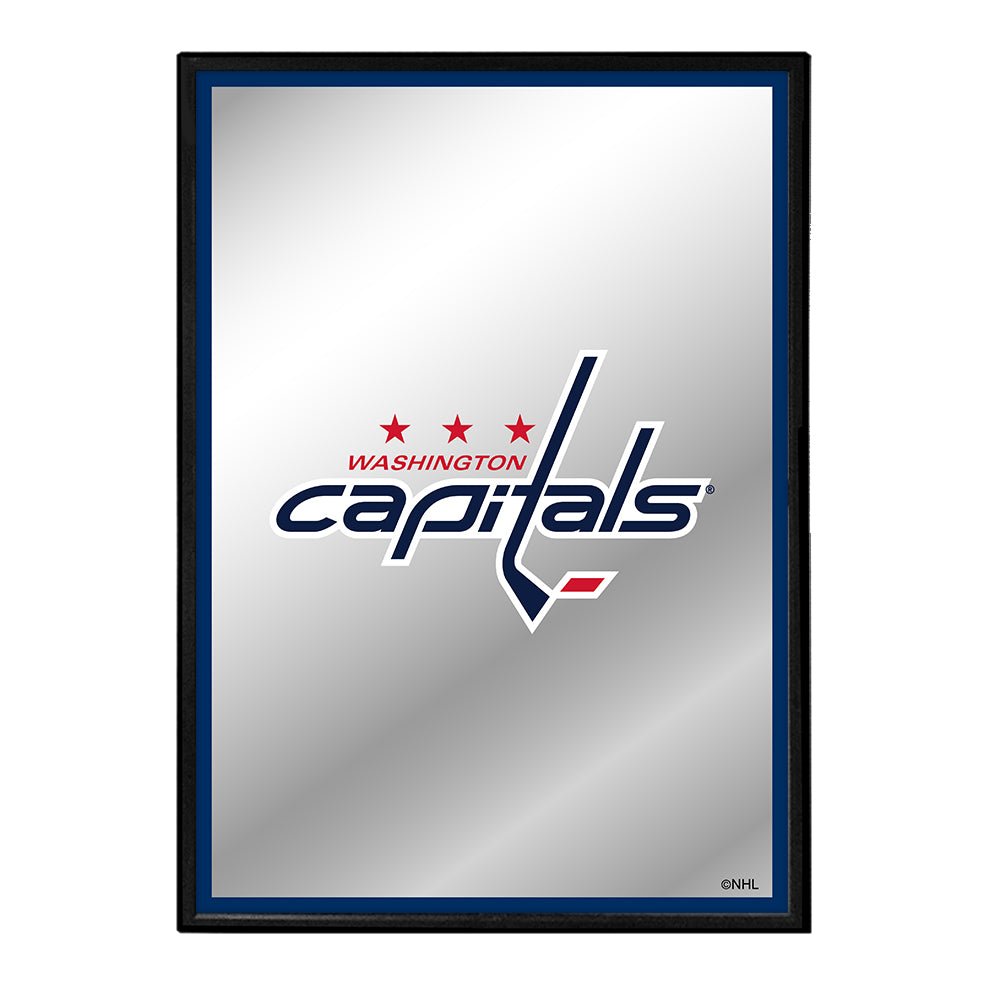 Washington Capitals: Logo - Framed Mirrored Wall Sign - The Fan-Brand