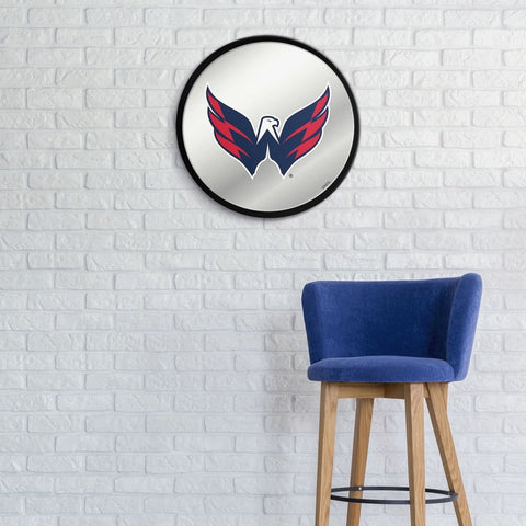 Washington Capitals: Modern Disc Mirrored Wall Sign - The Fan-Brand