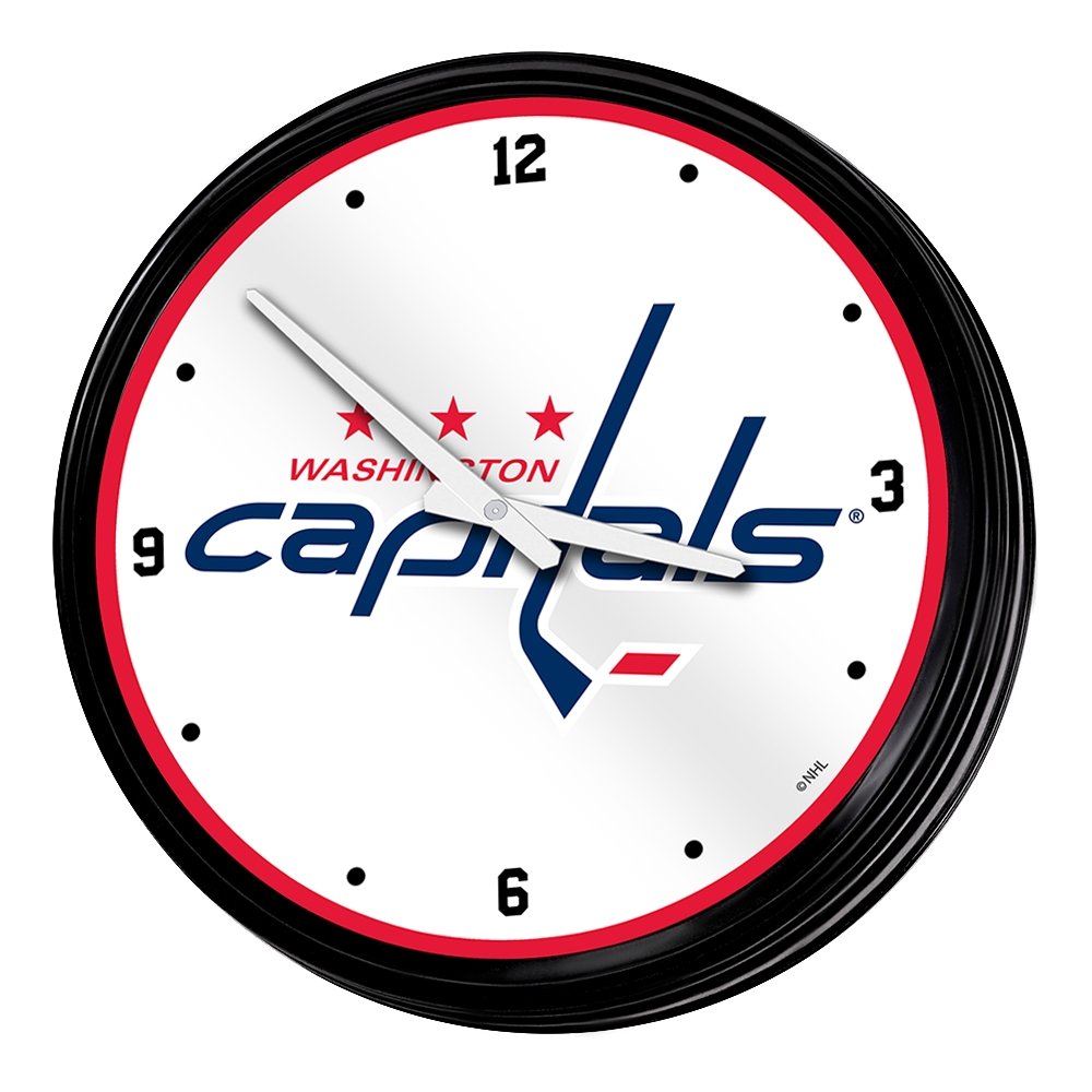 Washington Capitals: Retro Lighted Wall Clock - The Fan-Brand