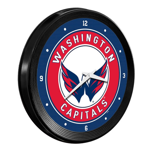 Washington Capitals: Ribbed Frame Wall Clock - The Fan-Brand