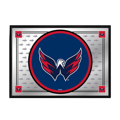 Washington Capitals: Team Spirit - Framed Mirrored Wall Sign - The Fan-Brand