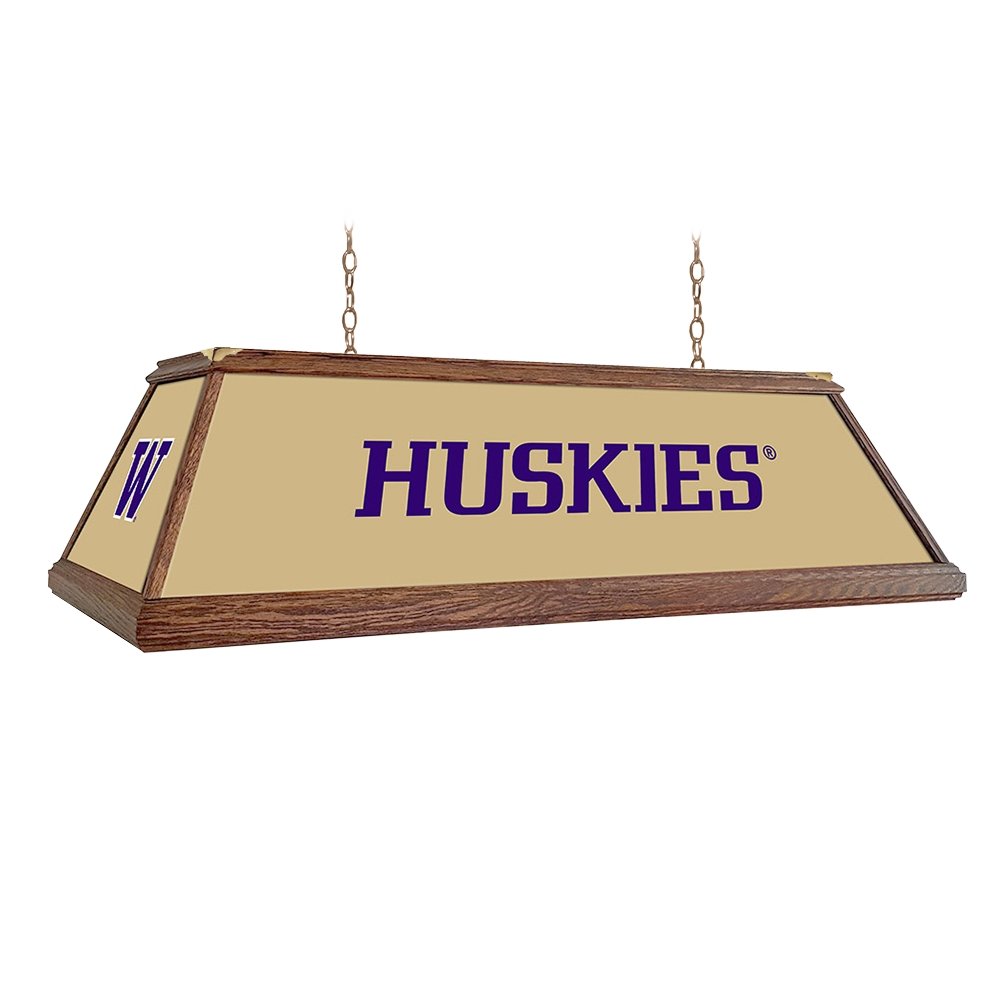 Washington Huskies: Huskies - Premium Wood Pool Table Light - The Fan-Brand