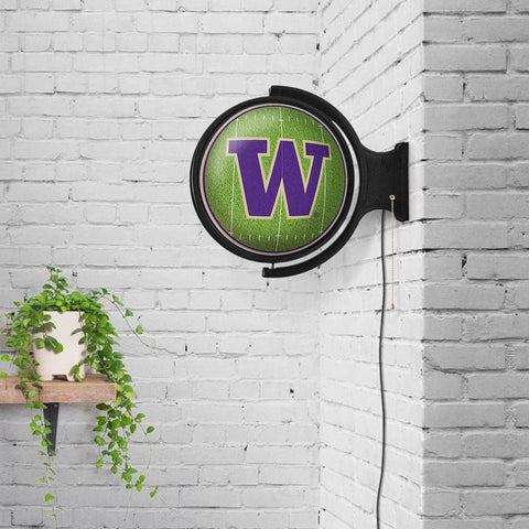 Washington Huskies: On the 50 - Rotating Lighted Wall Sign - The Fan-Brand
